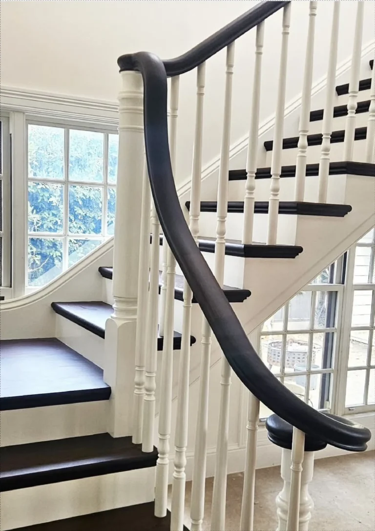 New stair connecting old and new